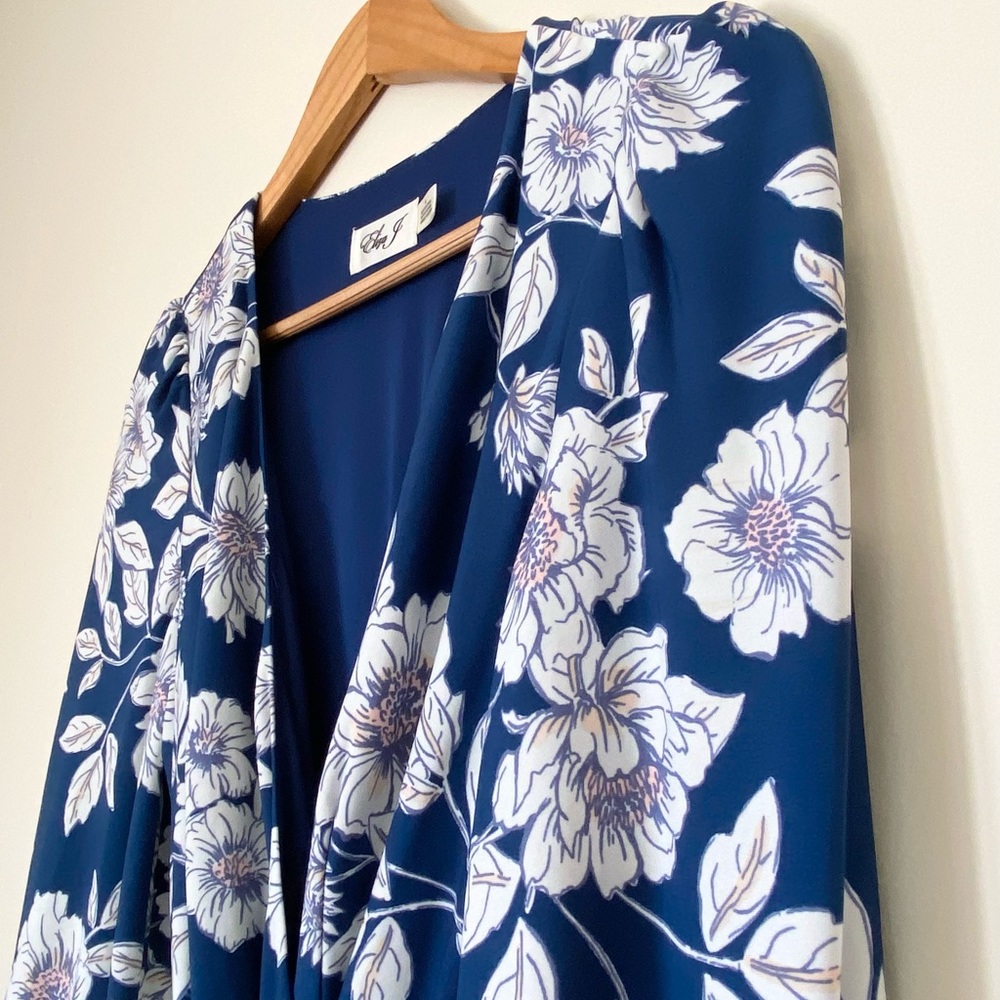 Eliza J Floral Wrap Dress